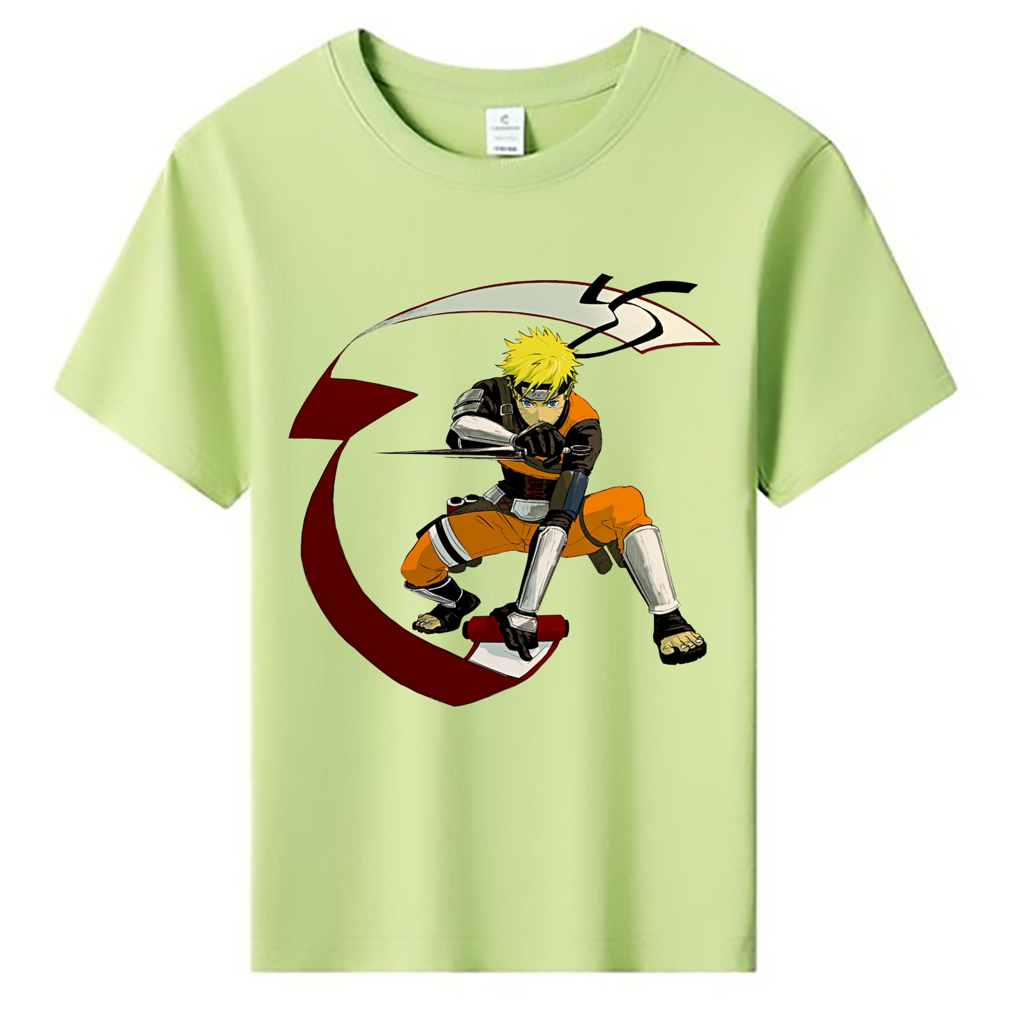 （画像用） NARUTO -ナルト- うずまき ナルト Uzumaki Naruto 綿100％キッズTシャツ（フロントプリント）